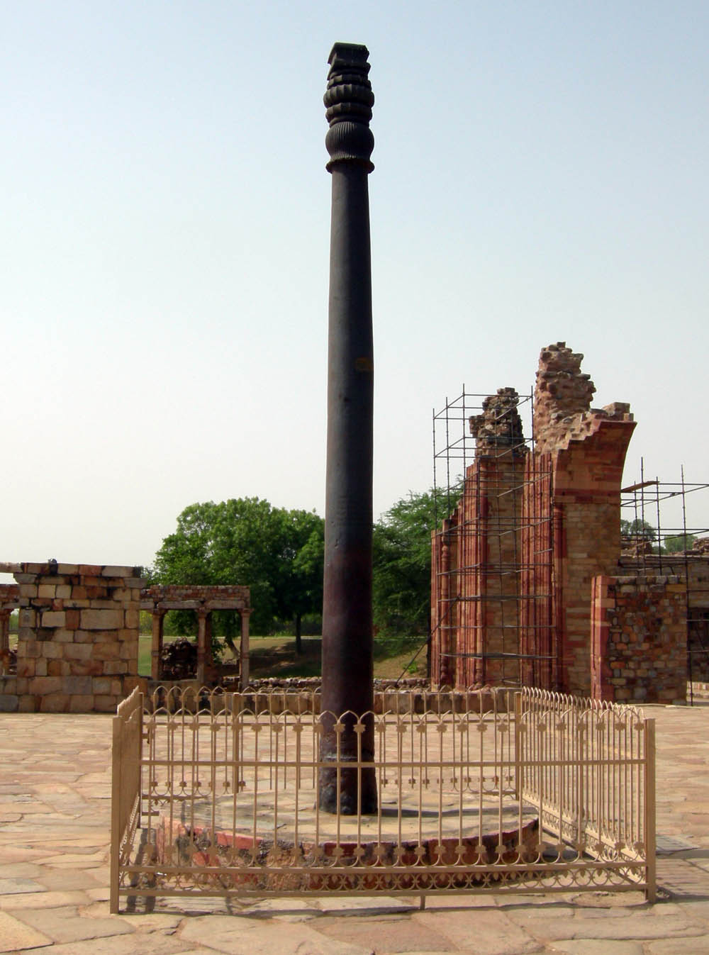 Iron Pillar at Qutub minar