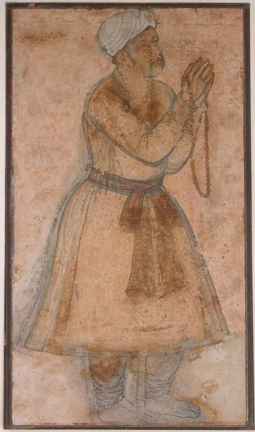 Emperor Akbar offering prayer
