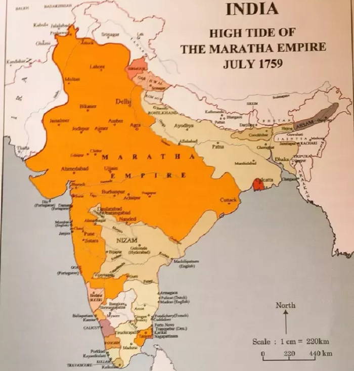 Decline Maratha Empire in 1759