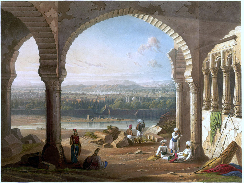 The loyal soliders guarding the palace of Aurangzeb at Aurangabad's Fort, war of succession