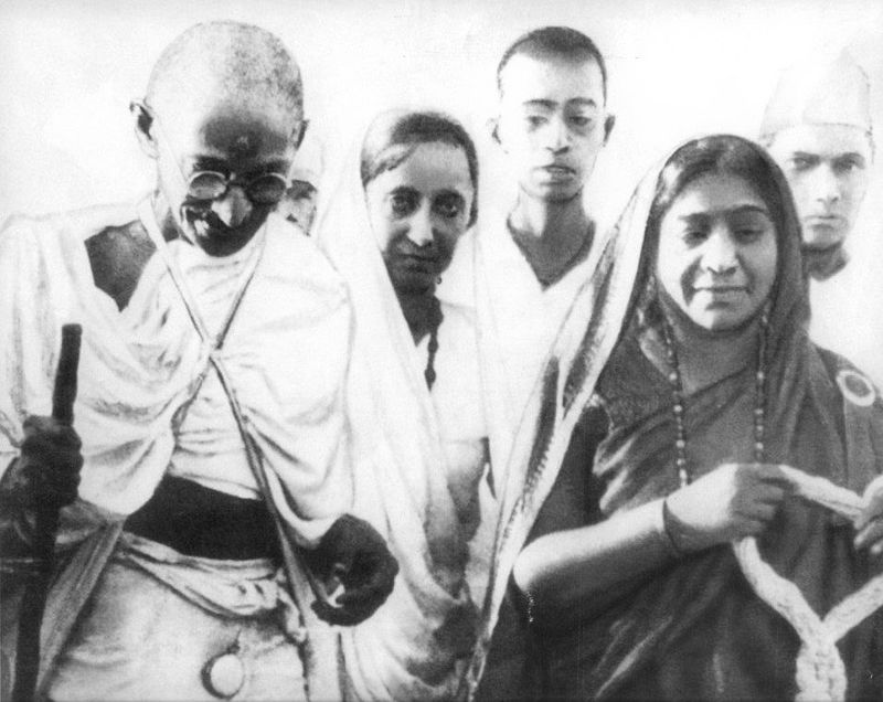 Mahatam Gandhi and Sarojini Naidu