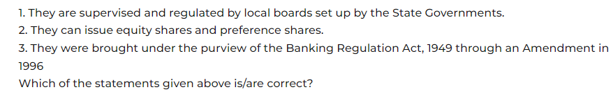 Banking QUestion UPSC